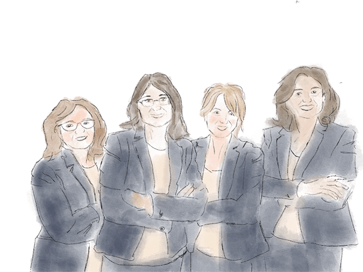 Acquerello segretarie Studio Tondini