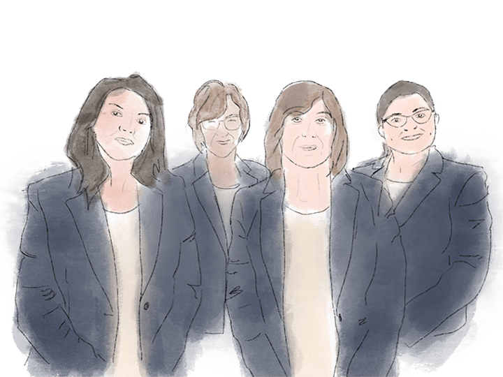 Acquerello segretarie Studio Tondini